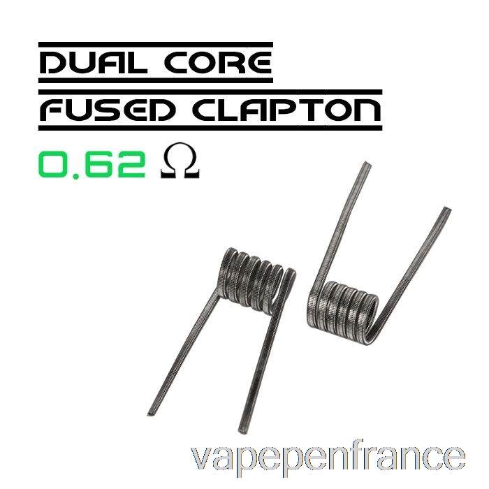 Wotofo Comp Wire - Bobines Préconstruites 0,62ohm Clapton Fusionné Double Cœur - Paquet De 10 Stylos Vape